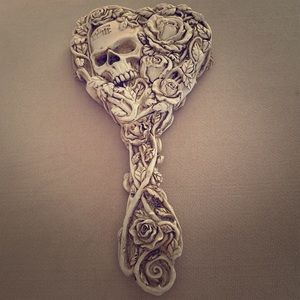 Stunning Wooden Mirror with Roses, Thorns, and sku